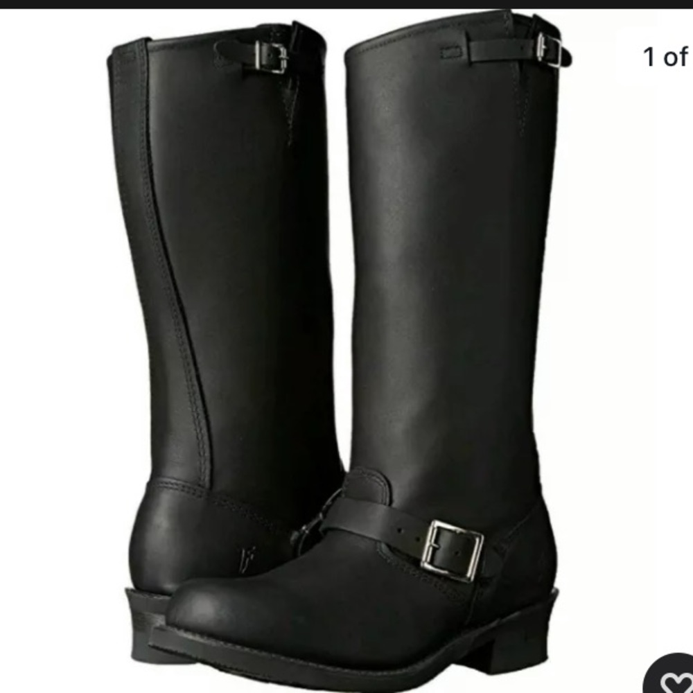 Classic Frye Engineer 15l Tall Moto Boots 8